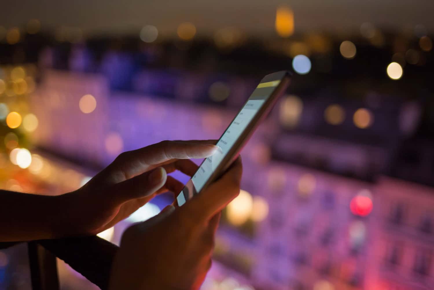 Person on phone searching for Publishing and EdTech 2024