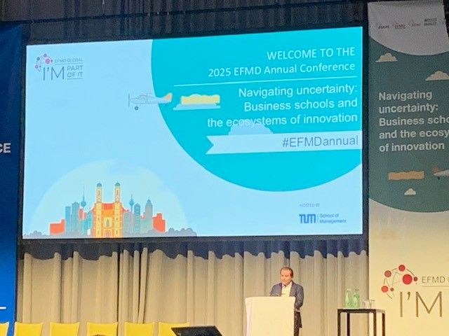Presentation slide of the opening of the EFMD Conference